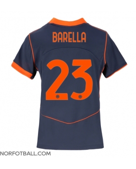 Billige Fotballdrakt Inter Milan Nicolo Barella #23 Replika Tredjedrakt Dame 2025-26 Kortermet Billige Fotballdrakt Inter Milan Nicolo Barella #23 Replika Tredjedrakt Dame 2025-26 Kortermet